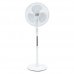 Muvip Ventilador de Pie 45W 3 Aspas - 3 Velocidades - Altura e Inclinacion Ajustables - Base Reforzada - Color Blanco