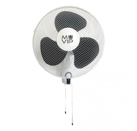 Muvip Ventilador de Pared - 45W - 3 Velocidades - Color Blanco