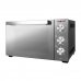 Muvip Serie Espejo Horno 2000W 48L Inox - Regulador de Temperatura 100Âº-230Âº - Exterior de Acero con Revestimiento - Selector de Tiempo - Puerta de Cristal Templado