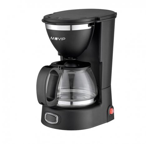 Muvip Cafetera de Goteo - Eléctrica - 650W - Funcion antigoteo - Filtro Permanente Abatible - Indicador Nivel de Agua - Contenedor transparente - Capacidad para 6 Tazas