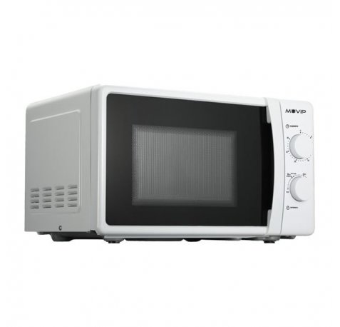 Muvip Microondas - Capacidad 20L - Potencia 700W - 6 Niveles de Potencia - Temporizador 30min - Descongelacion - Color Blanco