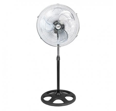 Muvip Ventilador Industrial de Pie - 75W - 45cm - 3 Velocidades - Color Plata/Negro