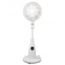 Muvip Ventilador de Pie 80W 8 Aspas - 7 Velocidades - Nebulizador - Funcion de Oscilacion - Luz LED - Color Blanco