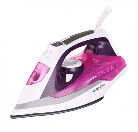 Muvip MV0641 Plancha de Ropa Vapor 2200W - Suela de Ceramica - Funcion de Vapor Vertical - Sistema de Autolimpieza - Deposito de Gran Capacidad