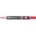 Pentel Maxiflo Flex-Feel Rotulador para Pizarra Blanca - Punta Flexible 4.6mm - Trazo de 1 a 5mm - Dosificacion de Tinta mediante Embolo - Color Rojo (12 uds)