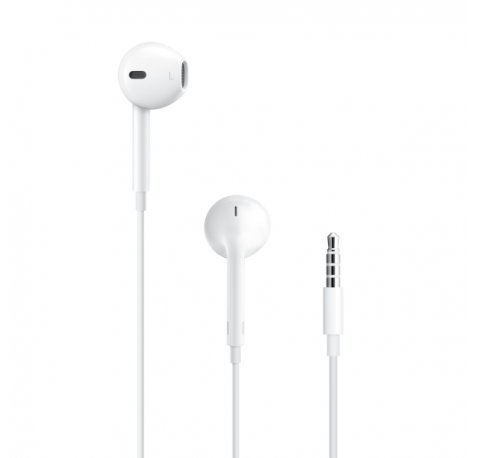 Apple EarPods Auriculares Binaurales - Microfono Integrado - Control de Volumen - Jack 3.5mm - Color Blanco