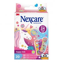 Nexcare Happy Kids Magic Pack de 20 Apositos Surtidos - Transpirables - para Pieles Delicadas - Color Estampado Infantil Nexcare Happy Kids Magic Pack de 20 Apositos Surtidos - Transpirables - para Pieles Delicadas - Color Estampado Infantil