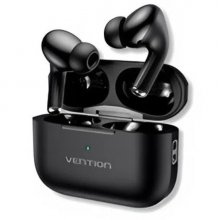 Vention Echo Lite E11 Auriculares Bluetooth 5.4 con Estuche de Carga - True Wireless - 6h Autonomia - Color Negro