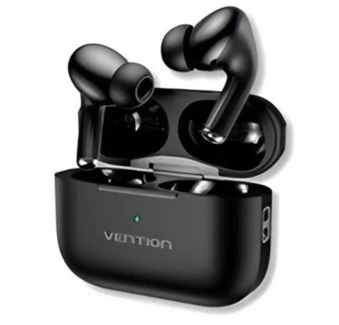 Vention Echo Lite E11 Auriculares Bluetooth 5.4 con Estuche de Carga - True Wireless - 6h Autonomia - Color Negro