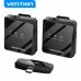 Vention Microfono Clip Inalambrico USB-C - Calidad de Audio 32 kHz - Latencia 20 ms - Bateria 26h - Rango 50m - Cancelacion de Ruido - Color Negro