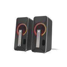 Genesis Hellium 100BT Altavoces 2.0 10W - USB - Bluetooth / Minijack - RGB -  Color Negro