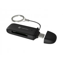 Natec Scarab C Lector de Tarjetas - SD,MICRO SD - USB-C  - Color Negro