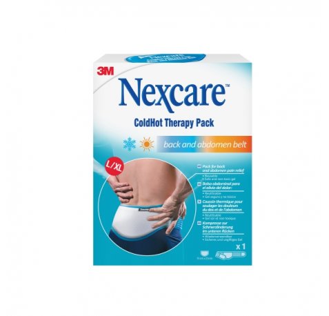 Nexcare Coldhot Therapy Compresa para Termoterapia - Incluye Cinturon L/XL - Frio o Calor Superficial - Color Blanco