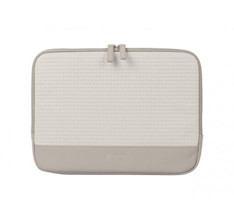 Natec Mussel 2 Funda par Portatiles de 14.1" - Resistente a Salpicaduras y Humedad - Delgada y Resistente - Color Beige