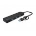 Natec Mayfly Hub USB-C - 4 Puertos USB 3.0 - Adaptador USB-C a USB-A - Color Negro