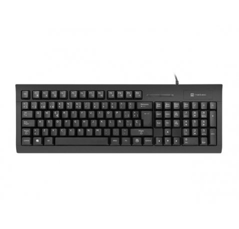 Natec Moray Teclado con Lector Smart ID - 105 Teclas - Cable 1,5 mtrs - Color Negro