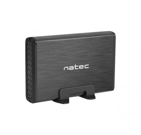 Natec Rhino Caja Externa para Discos HDD/SSD SATA 3.5" - USB 3.0 - DiseÃ±o Robusto y Elegante - Plug and Play - Color Negro