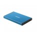 Natec Rhino GO Caja Externa para Discos HDD/SSD SATA 2.5" - USB 3.0 - Compatible con Discos de Hasta 4TB - Plug and Play - Color Azul