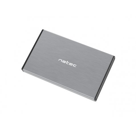 Natec Rhino GO Caja Externa para Discos HDD/SSD SATA 2.5" - USB 3.0 - Compatible con Discos de Hasta 4TB - Plug and Play - Color Gris