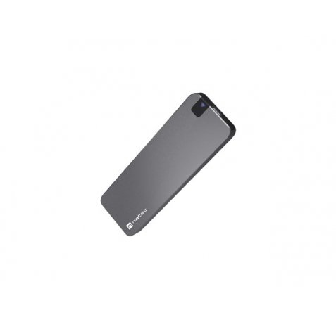 Natec Rhino M.2  Caja Externa para Discos SSD M.2 - NVME/PCIe - USB-C 3.2 - Compatible con Discos de Hasta 10TB - Color Aluminio