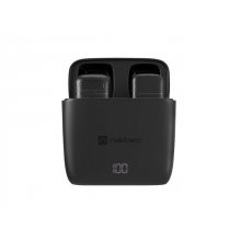 Natec Hopper Lavalier Microfono Inalambrico Conector USB-C - Alta Sensibilidad - Frecuencia Hasta 48 kHz Natec Hopper Lavalier Microfono Inalambrico Conector USB-C - Alta Sensibilidad - Frecuencia Hasta 48 kHz
