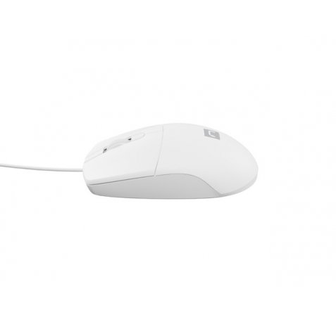 Natec Ruff 2 Raton Optico - 1000 dpi - Cable de 1,5 mtrs - 3 Botones - Color Blanco