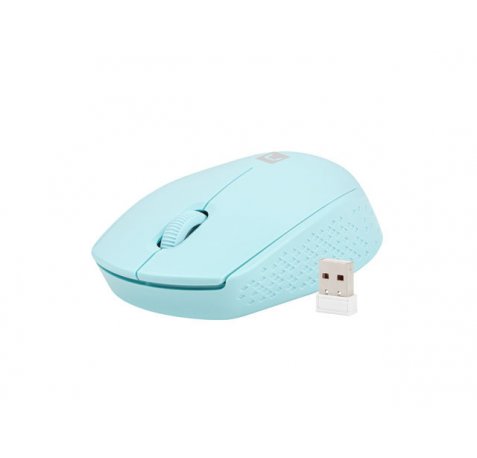 Natec Stork Raton Optico Inalambrico - 1600 dpi - Adaptador USB - 3 Botones - Color Azul