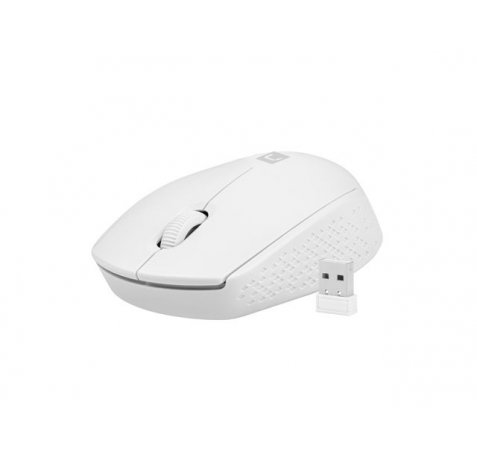 Natec Stork Raton Optico Inalambrico - 1600 dpi - Adaptador USB - 3 Botones - Color Blanco