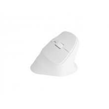 Natec Crake 2 Raton Optico Vertical Inalambrico - 2.400 dpi - Bluetooth + 2,4Ghz - 6 Botones - Color Blanco