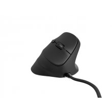 Natec Crake 2 Pro Raton Optico Vertical - 12.800 dpi - Programable - Ergonomico - Ilumincacion RGB Personalizable - Color negro