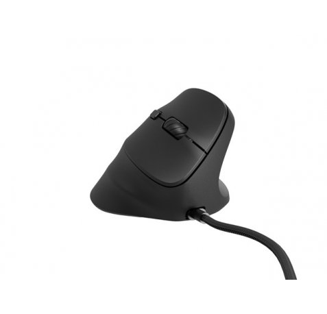 Natec Crake 2 Pro Raton Optico Vertical - 12.800 dpi - Programable - Ergonomico - Ilumincacion RGB Personalizable - Color negro