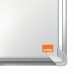 Nobo Premium Plus Pizarra Magnetica de Acero Lacado Panoramica 1220x690mm - Montaje en Esquina - Blanco