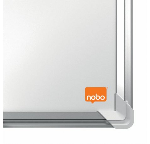 Nobo Premium Plus Pizarra Magnetica de Acero Lacado Panoramica 890x500mm - Montaje en Esquina - Blanco
