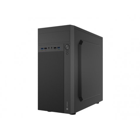 Natec Helix Caja Mini Torre MiniATX - Compatible Micro-ATX y Mini-ITX - 2xUSB 3.0, 2xUSB2.0 y 2xMiniJack - Color Negro
