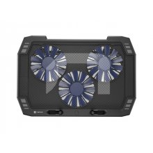 Natec Oriole Base Refrigeradora para Portatil de 17.3" - 3 Ventiladores de 120 mm - Control de Velocidad - Iluminacion Led - Hub de 2 Puertos USB-A - Color Negro Natec Oriole Base Refrigeradora para Portatil de 17.3" - 3 Ventiladores de 120 mm - Control de Velocidad - Iluminacion Led - Hub de 2 Puertos USB-A - Color Negro