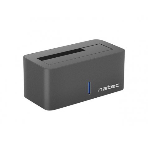 Natec Kangaroo Caja Externa para Discos HDD/SSD - Compatible 2,5" y 3,5" SATA - USB 3.0 - Color Negro