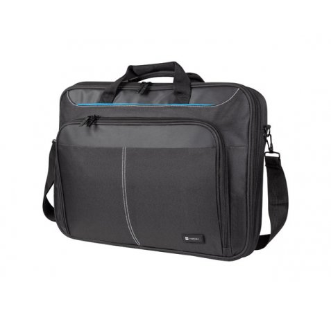 Natec Doberman Maletin para Portatiles de 15.6" - Sistema Anti-Impactos - Resistente a la Abrasion - Gran Capacidad - Color Negro