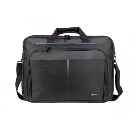 Natec Doberman Maletin para Portatiles de 17.3" - Sistema Anti-Impactos - Resistente a la Abrasion - Gran Capacidad - Color Negro