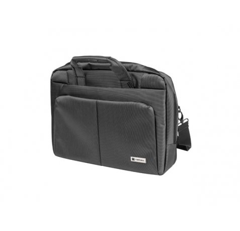Natec Gazelle Maletin para Portatiles de 15,6" - Multiples Bolsillos - Resistente a Salpicaduras - Gran Capacidad - Color Gris