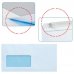 Sam Pack de 500 Sobres Americanos de Papel Offset 90grs con Ventana a la Izquierda - Medidas 115x225mm - Especial para Impresoras Laser - Autoadhesivo con Tira de Silicona - Color Blanco