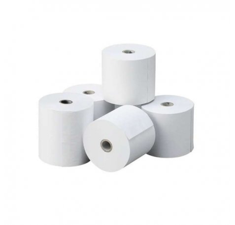 Oqonos Rollo de Papel Termico 80x70x12mm, Libre de BPA, FSC (5 uds)