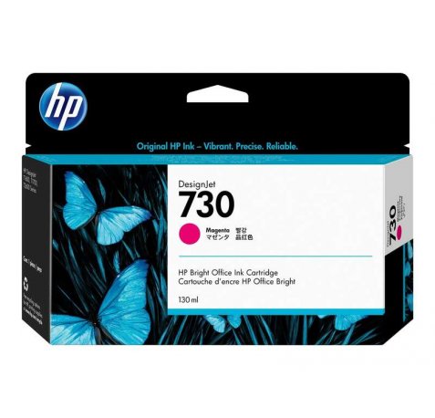 HP 730 Magenta Cartucho de Tinta Original - P2V63A