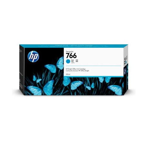 HP 766 Cyan Cartucho de Tinta Original - P2V89A