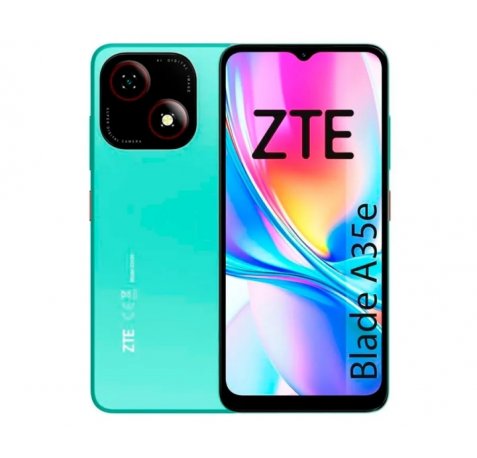 ZTE Blade A35e Smartphone Pantalla 6,52" - 2+2GB RAM - 64 GB - Bateria 5000 mAh - Color Verde