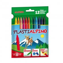Alpino Pack de 12 Ceras PlastiAlpino para Niños - Material Resistente - No Manchan - Colores Brillantes - Colores Surtidos Alpino Pack de 12 Ceras PlastiAlpino para Niños - Material Resistente - No Manchan - Colores Brillantes - Colores Surtidos