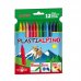 Alpino Pack de 12 Ceras PlastiAlpino para Niños - Material Resistente - No Manchan - Colores Brillantes - Colores Surtidos