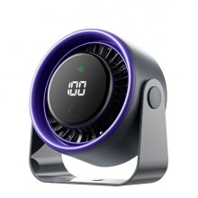 Vention PBJ Pro Ventilador de Sobremesa - Velocidad Maxima 2500RPM - Bateria de 4500mAh - Modo Noche - Pantalla - Conexion USB-C - Color Gris Oscuro
