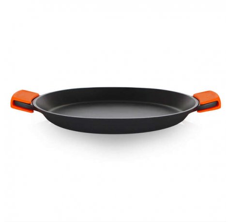 Orbegozo PDA Paellera de Aluminio Fundido - Versatilidad y Seguridad en la Cocina - Asas de Silicona - Antiadherente Libre de Pfoa - Apta para Todo Tipo de Fuegos - 4.3L de Capacidad