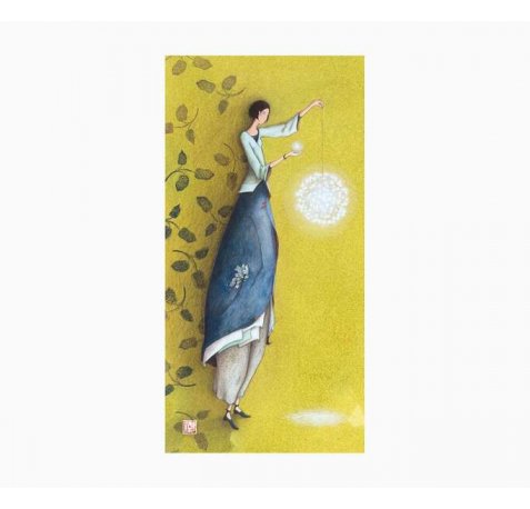 Pictura Gaëlle Boissonnard Tarjeta Doble - Acabado en Relieve UV Grueso - 10.5x21cm - Laminado Mate Suave - Papel Certificado FSC