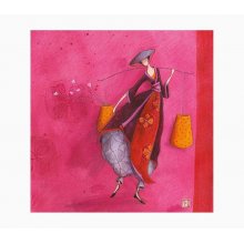 Pictura Gaëlle Boissonnard Tarjeta Doble - Acabado en Barniz de Relieve UV Grueso - Laminado Mate de Tacto Suave - 16x16cm - Papel con Certificacion FSC